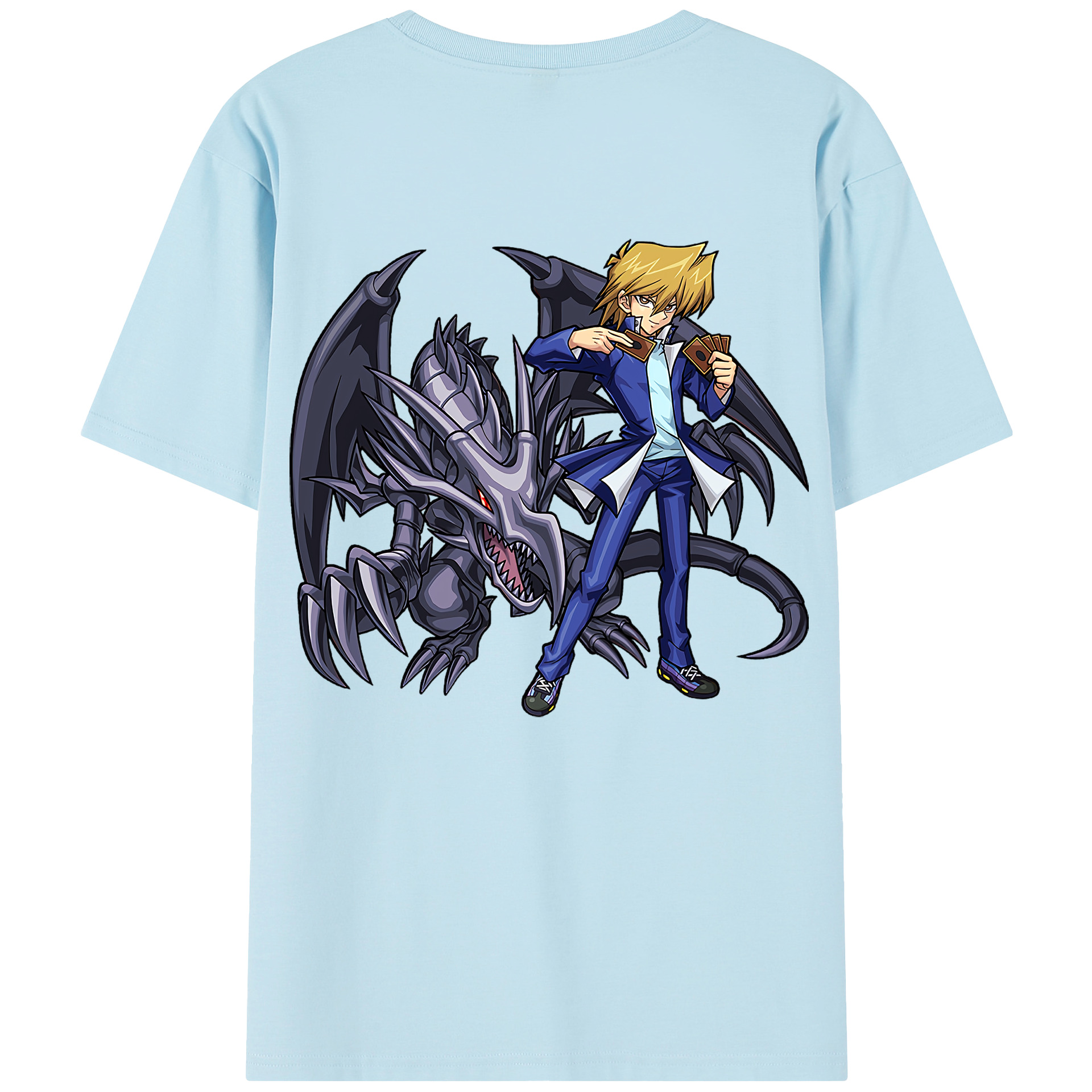 （画像用） 遊☆戯☆王 Yu-Gi-Oh! 綿100％半袖Tシャツ（背面プリント）